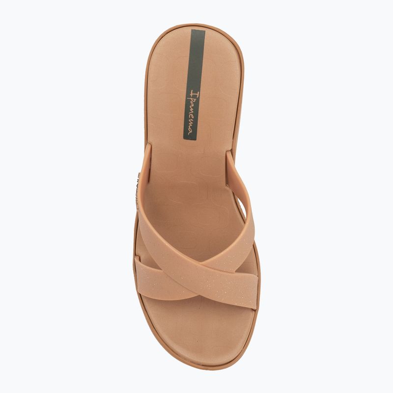 Papuci pentru femei Ipanema High Fashion II Slide beige/glitter beige/green 5