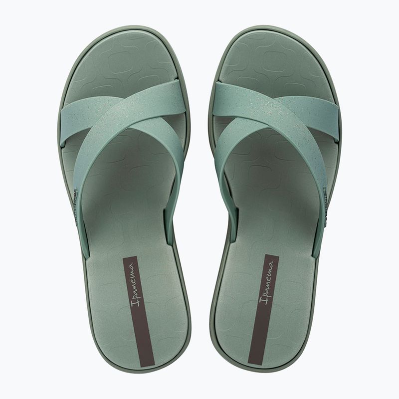 Papuci pentru femei Ipanema High Fashion II Slide green/glitter green/grey 9