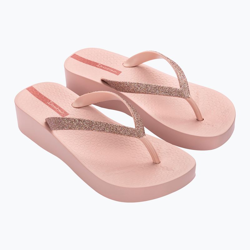 Flip flop-uri pentru femei Ipanema Mesh Chic Plat roz/glitter roz