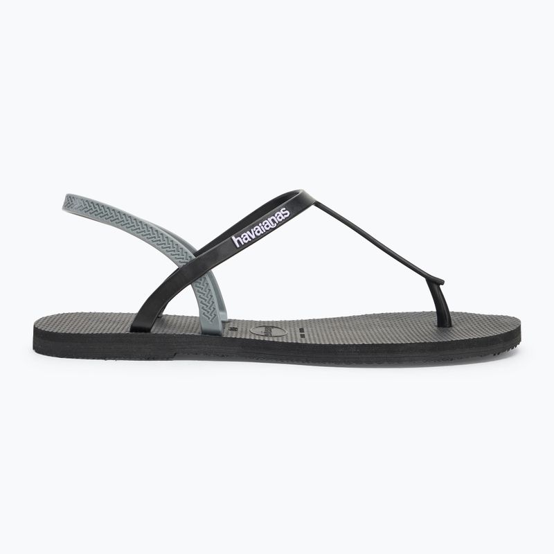 Sandale pentru femei Havaianas Paraty RJ black 2