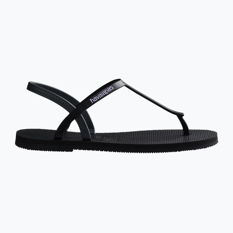 Sandale pentru femei Havaianas Paraty RJ black 2