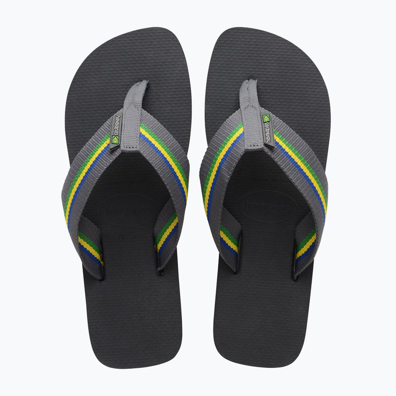 Șlapi pentru bărbați Havaianas Urban Brasil new graphite 10