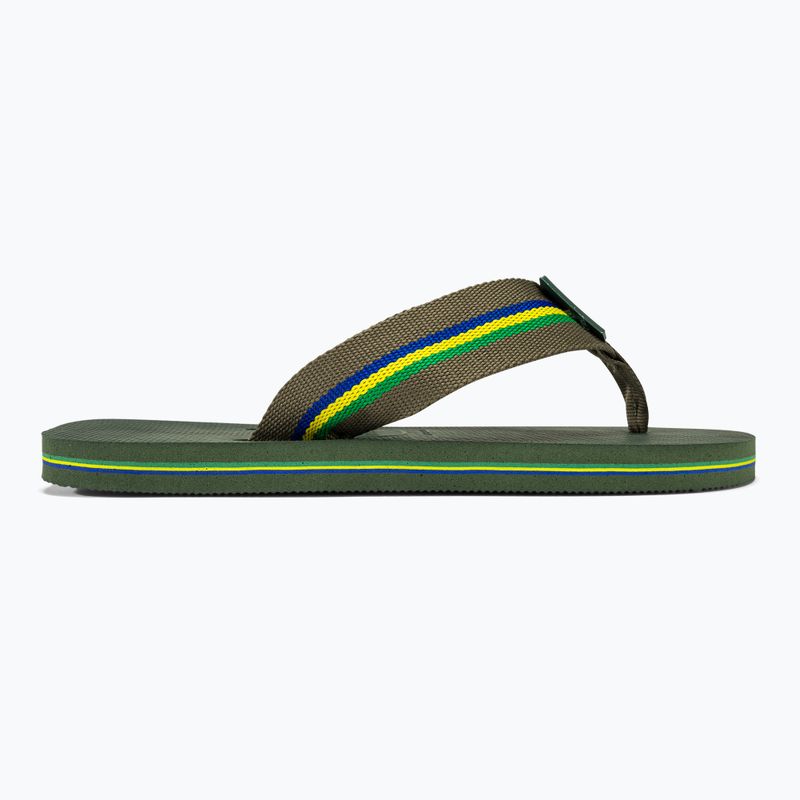 Șlapi pentru bărbați Havaianas Urban Brasil olive green 2