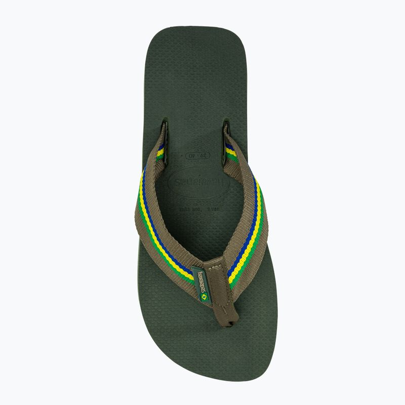 Șlapi pentru bărbați Havaianas Urban Brasil olive green 5