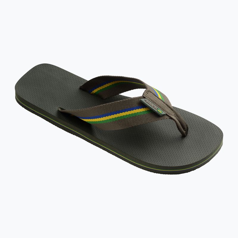 Șlapi pentru bărbați Havaianas Urban Brasil olive green 8