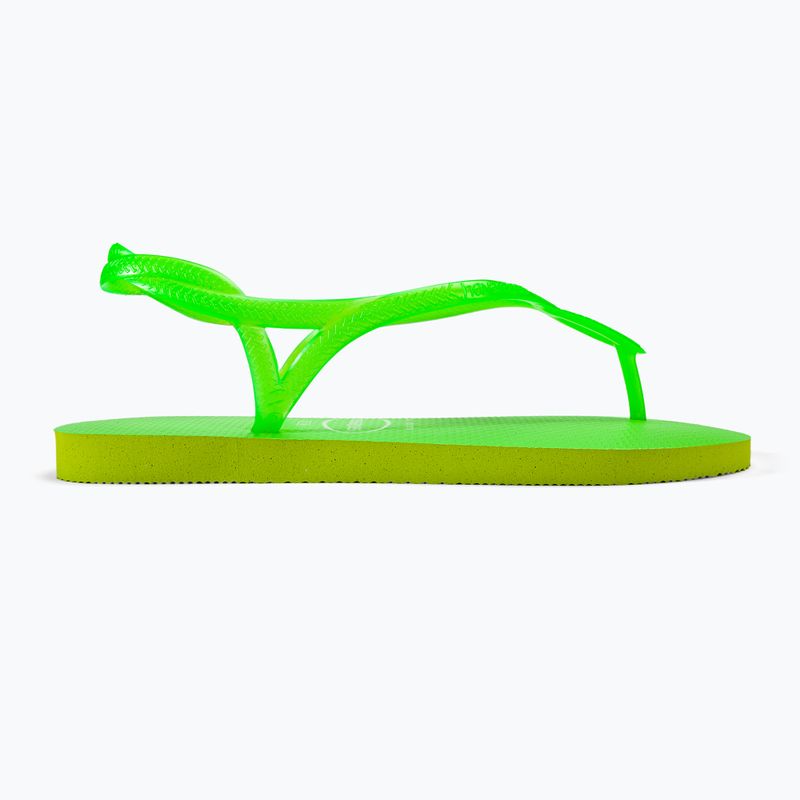 Sandale pentru femei Havaianas Luna Neon lemon green 2