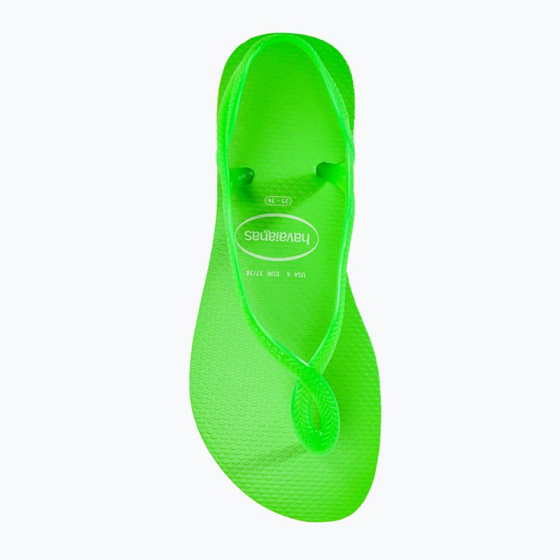 Sandale pentru femei Havaianas Luna Neon lemon green 4