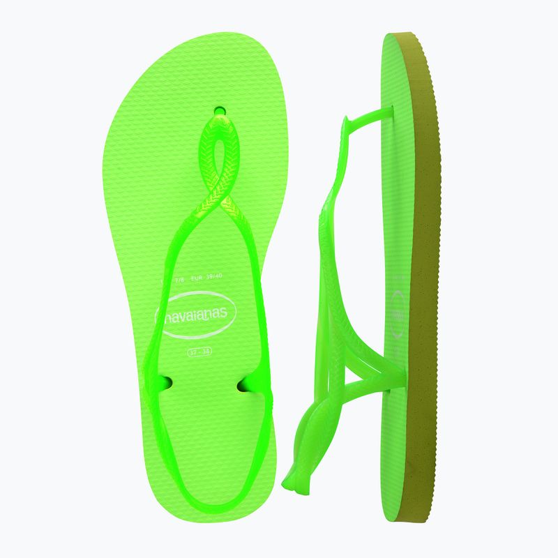 Sandale pentru femei Havaianas Luna Neon lemon green 10