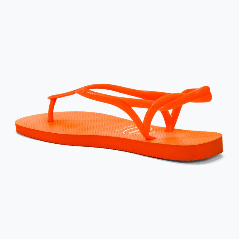 Sandale pentru femei Havaianas Luna Neon sunset orange 3