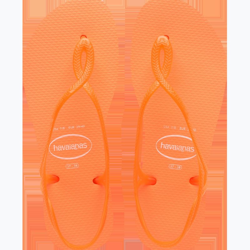 Sandale pentru femei Havaianas Luna Neon sunset orange 12