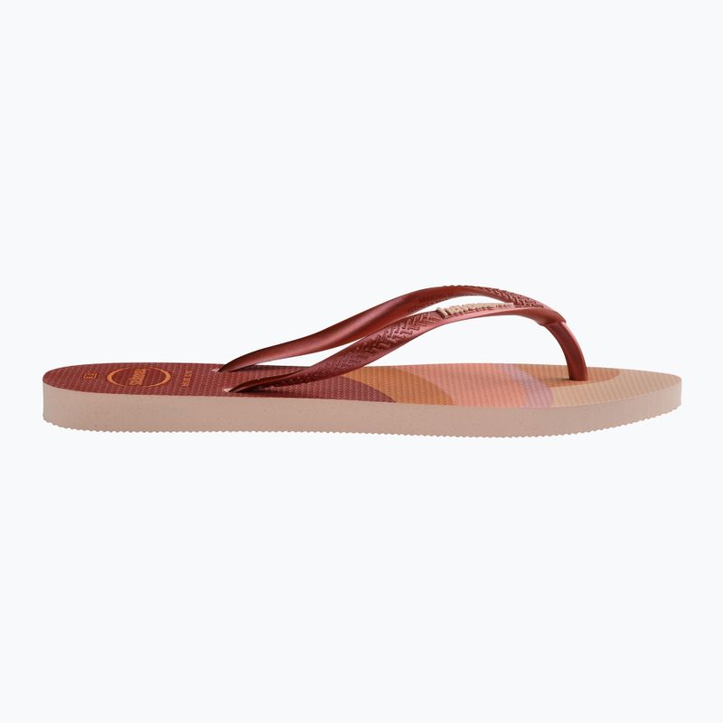 Papuci pentru femei  Havaianas Slim Palette Glow ballet rose 2