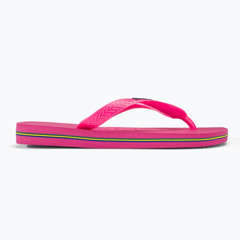 Șlapi Havaianas Brasil Logo Neon pink flux / pink flux 4