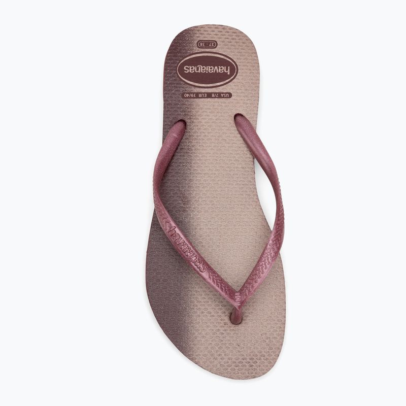 Papuci pentru femei  Havaianas Slim Gloss amaranth 5