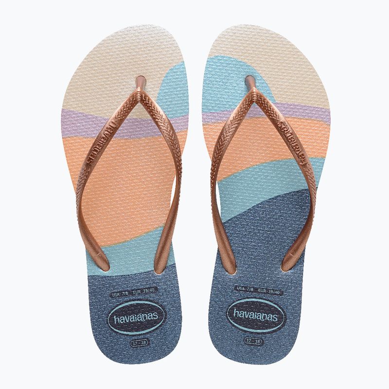Papuci pentru femei  Havaianas Slim Palette Glow beige 4