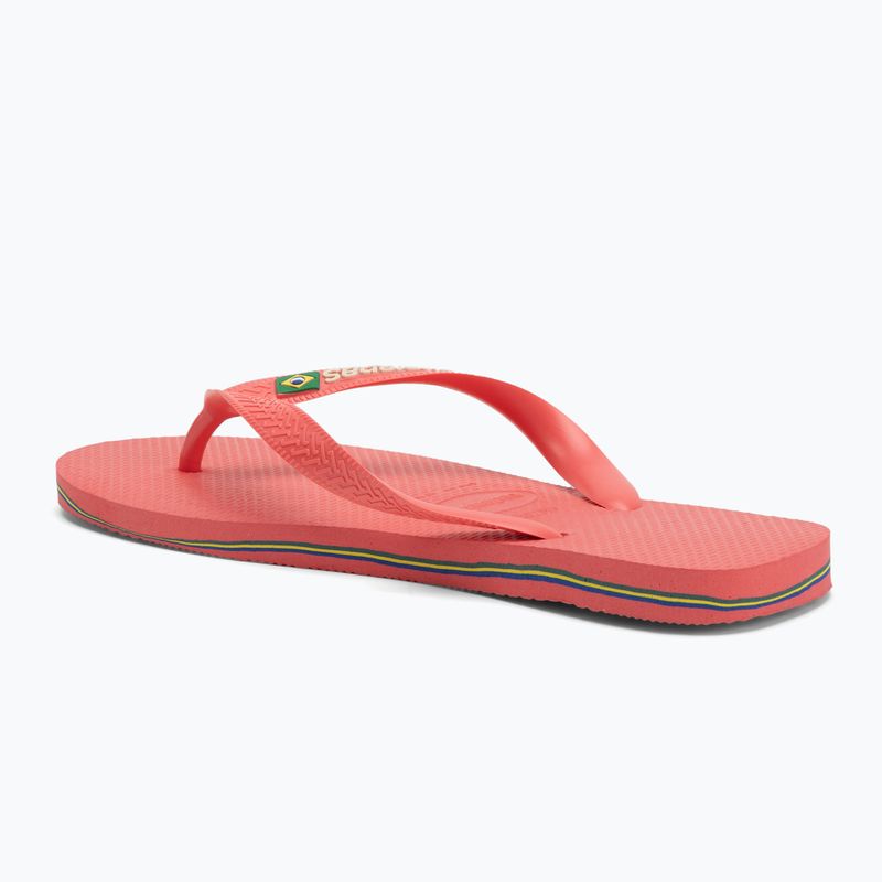 Papuci Havaianas Brasil Logo tropical coral 3