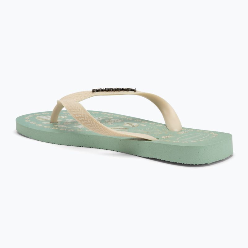 Papuci pentru femei Havaianas Top Tropicalia Vibes coast green 3