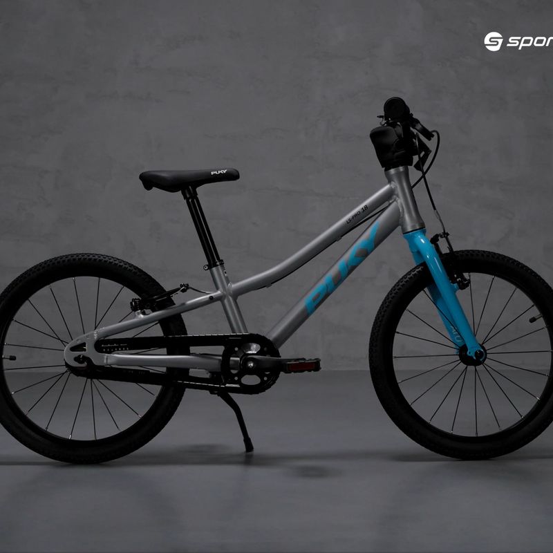 Bicicletă pentru copii PUKY LS Pro 18 argintie-albastră 7