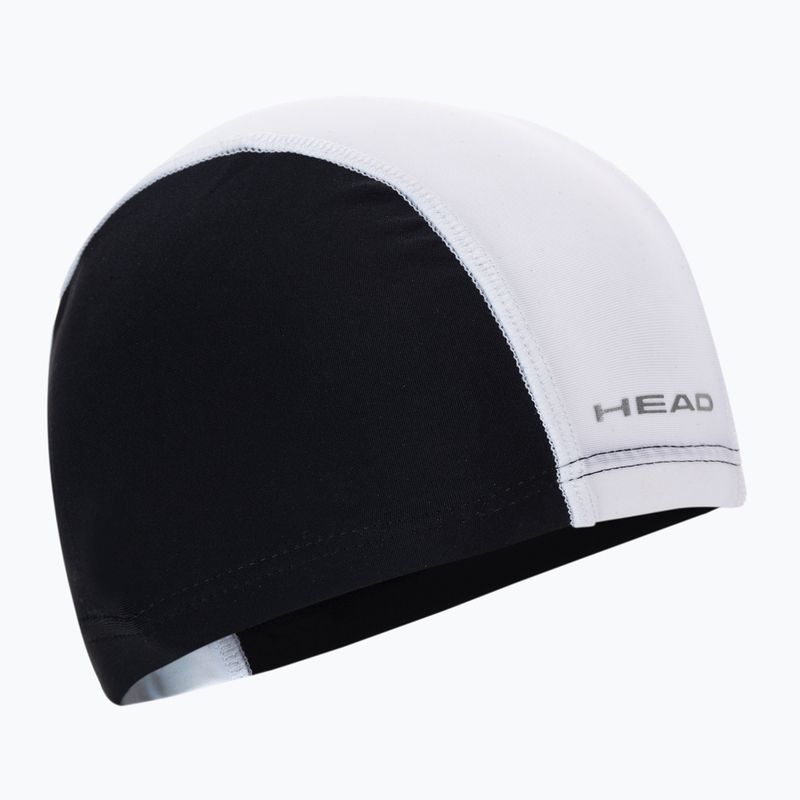 Șapcă de înot pentru copii HEAD negru și alb