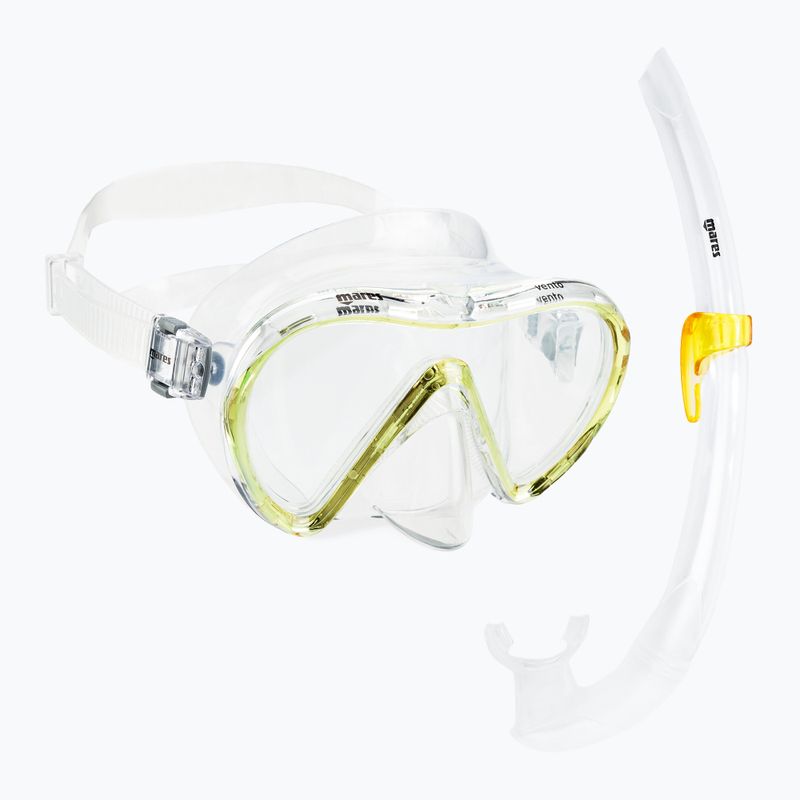 Set de scufundări Mares Vento galben transparent 411746