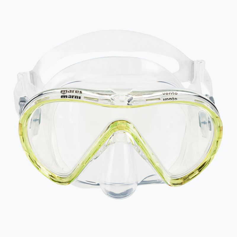 Set de scufundări Mares Vento galben transparent 411746