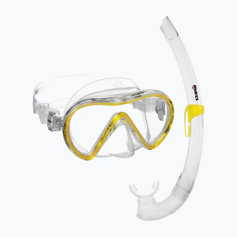 Set de scufundări Mares Vento galben transparent 411746