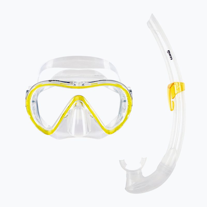 Set de scufundări Mares Vento galben transparent 411746