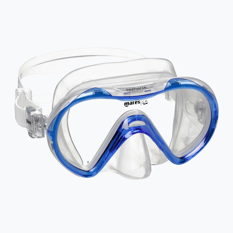 Set de snorkeling pentru copii Mares Combo Seahorse royal blue/clear 2