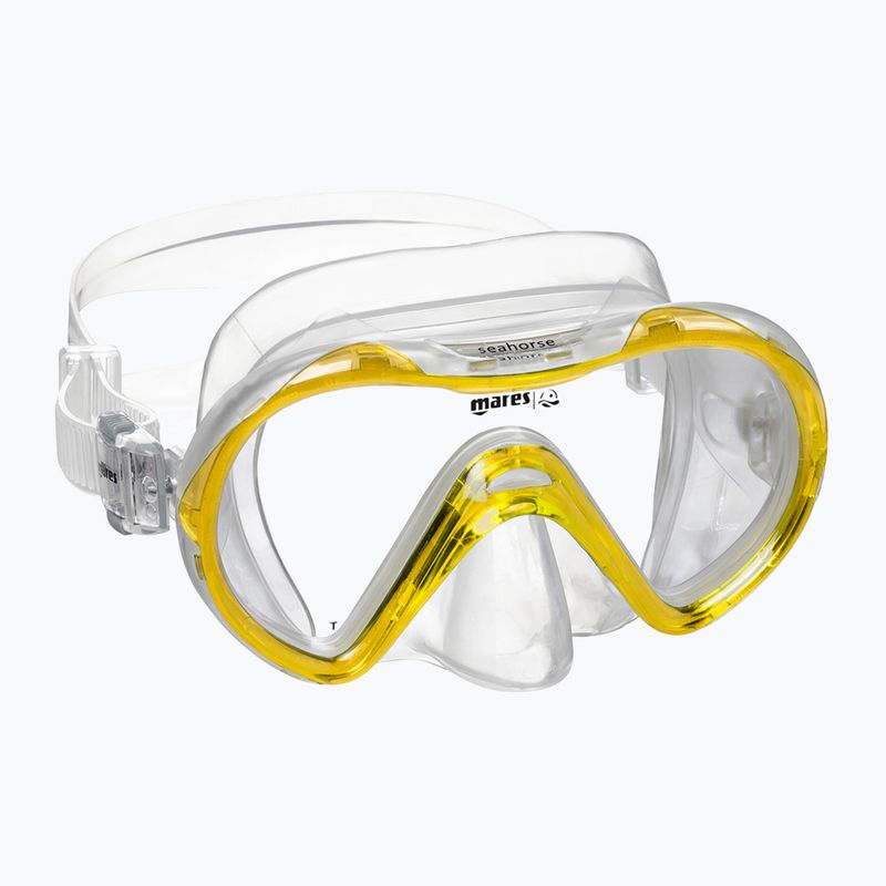 Set de snorkeling pentru copii Mares Combo Seahorse yellow/clear 2