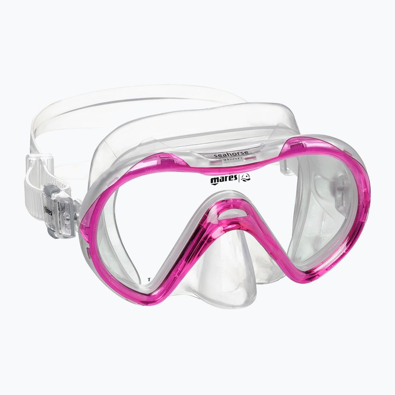 Set de snorkeling pentru copii Mares Combo Seahorse pink/clear 2