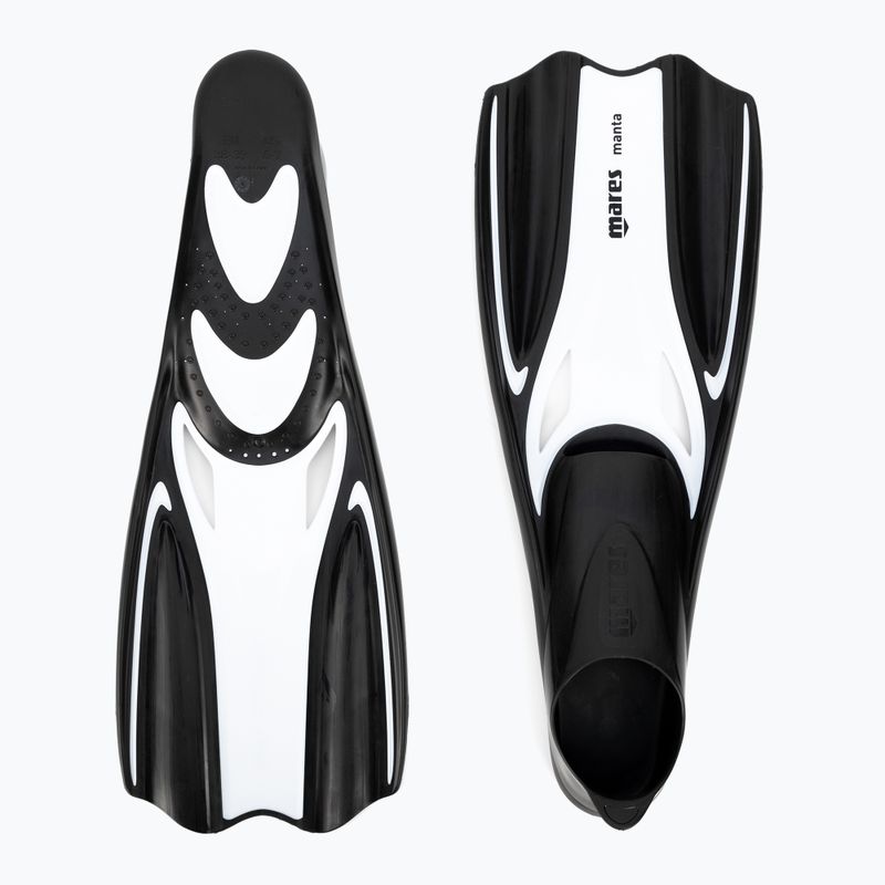 Aripioare de snorkelling Mares Manta alb și negru 410333 2