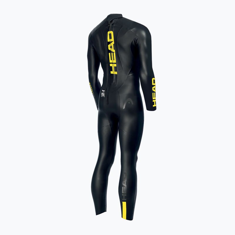 HEAD Ow Free 3.2 BKYW costum de neopren pentru triatlon negru/galben 452443 7