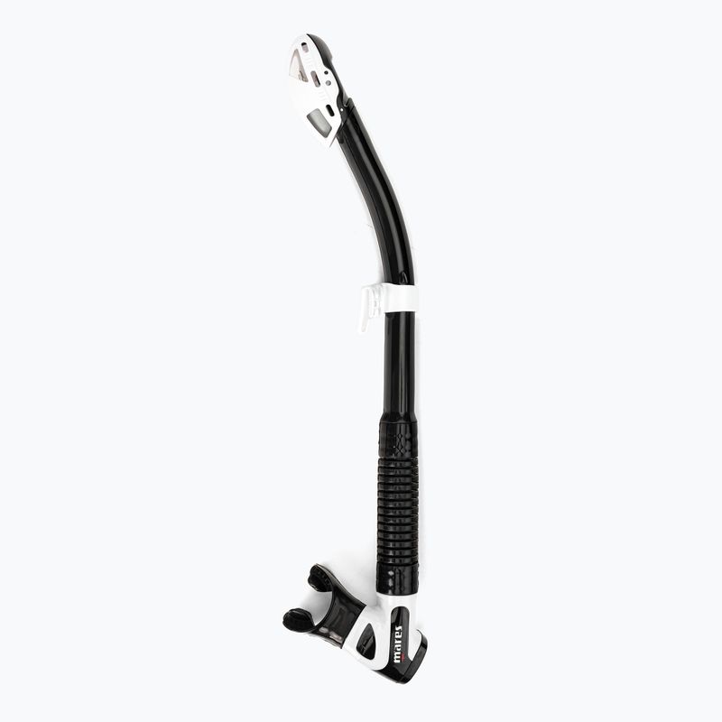 Mares Rebel Dry snorkel negru și alb 411487