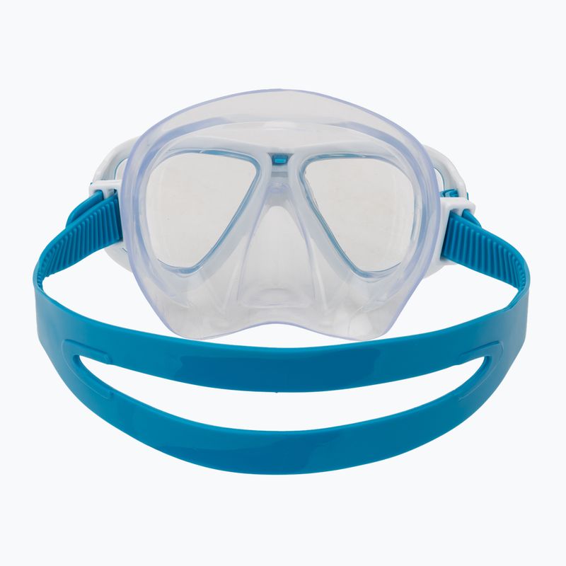 Mască de scufundări Mares Puffer aqua white/clear 4