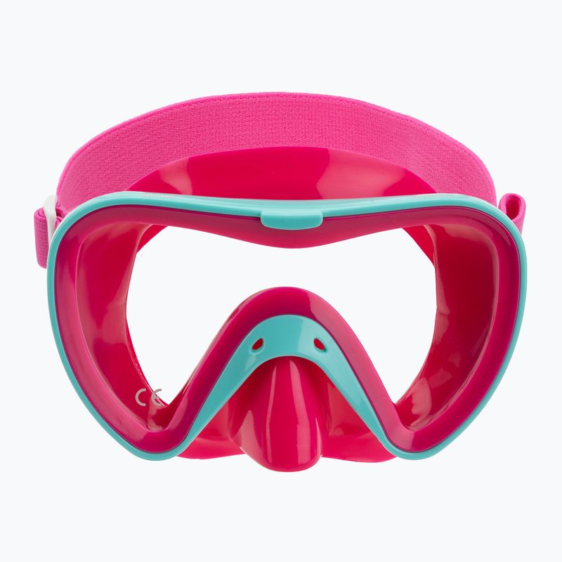 Mască de snorkeling pentru copii Mares Turtle aqua/pink 2