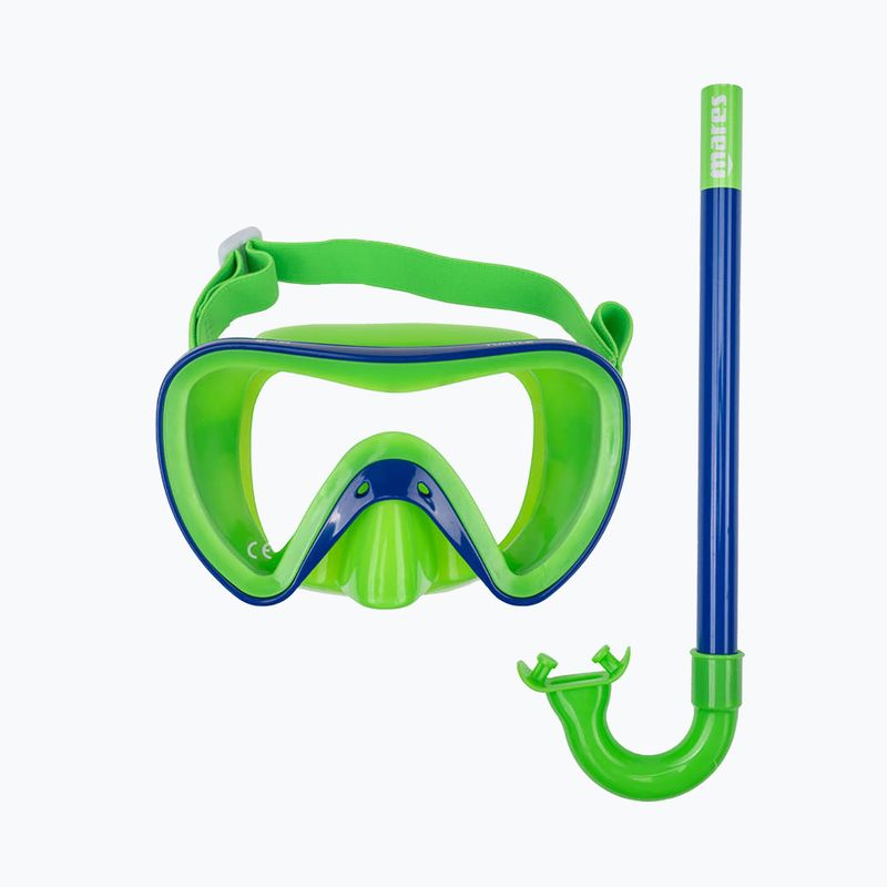 Set de scufundări pentru copii Mares Turtle verde-albastru 411778 8