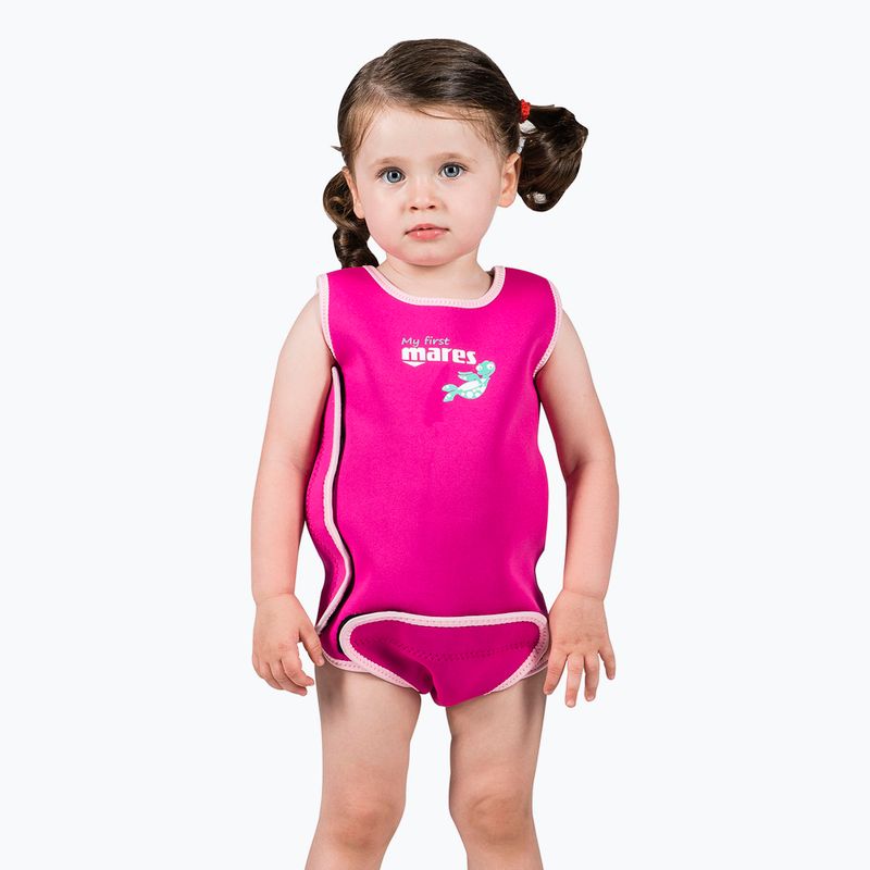 Combinezon de înot pentru copii Mares Baby Wrap pink 3