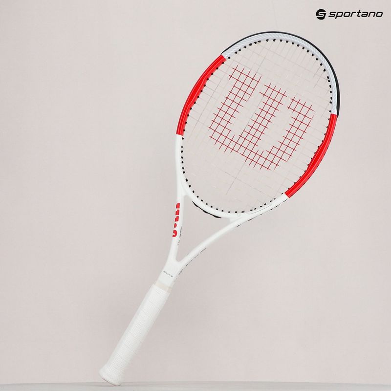 Rachetă de tenis Wilson Six.One Team 95 Cvr roșu și alb WRT73640U 8