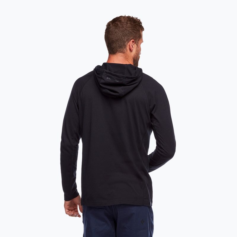 Bluză de trekking pentru bărbați Black Diamond Crag Hoody neagră  AP7520000002 2