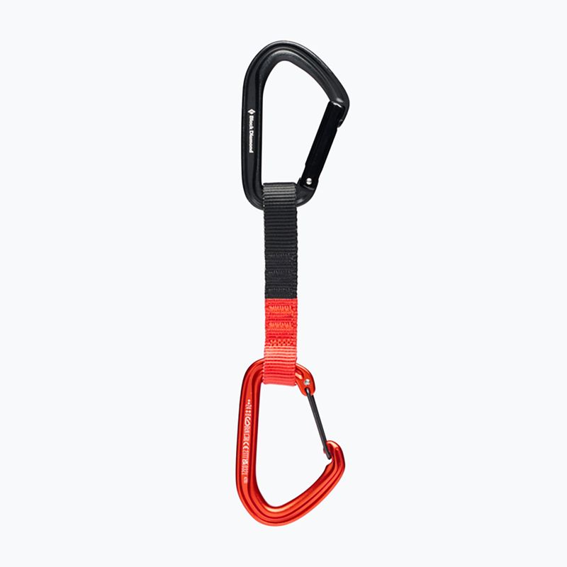 Buclă de cățărare Black Diamond Hotforge Hybrid Quickdraw 12 cm octane