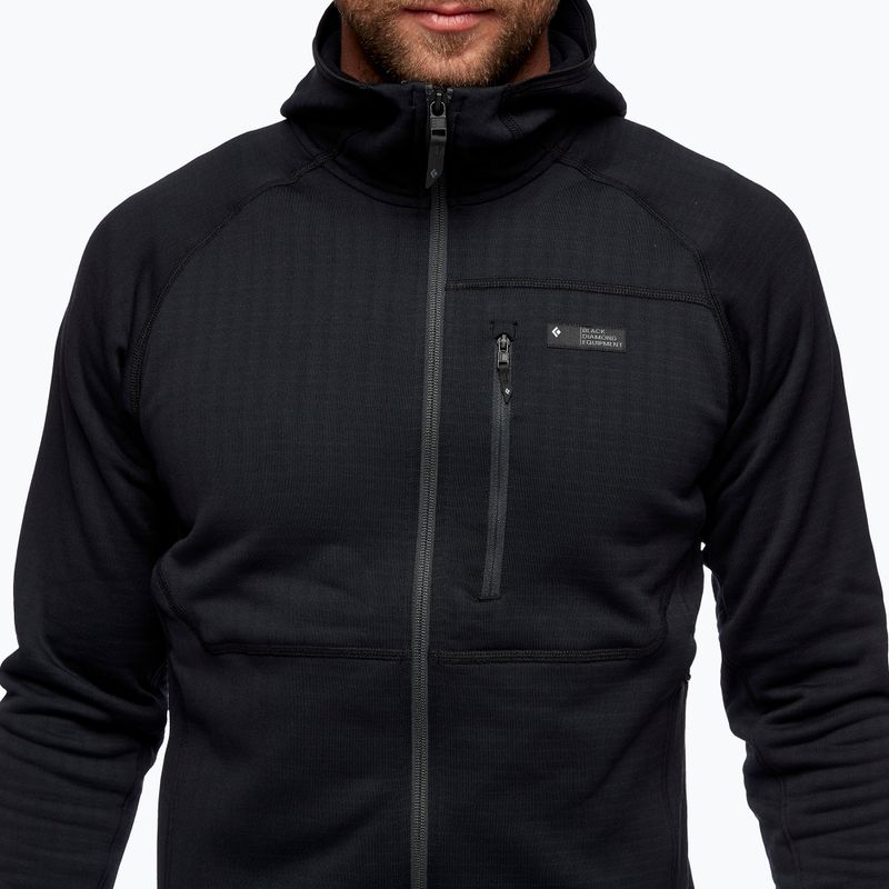 Bluză de trekking pentru bărbați Black Diamond Factor Hoody neagră AP7440400002 3