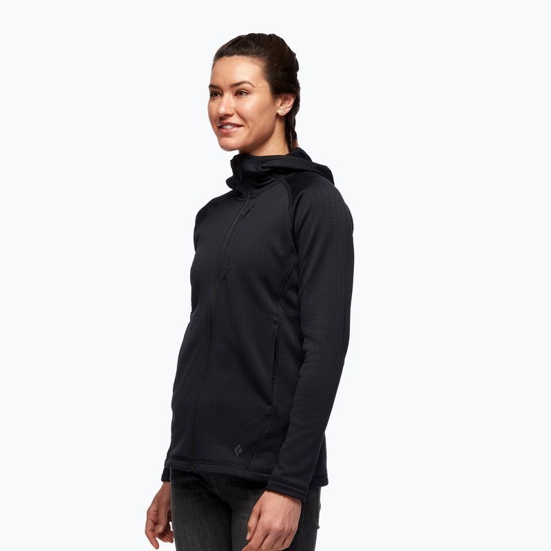 Bluză de trekking pentru femei Black Diamond Factor Hoody neagră AP7440800002 3