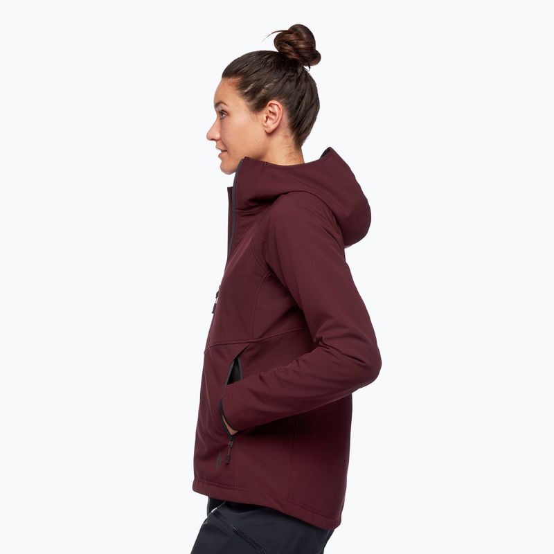 Geacă softshell pentru femei Black Diamond Element bordeaux 3