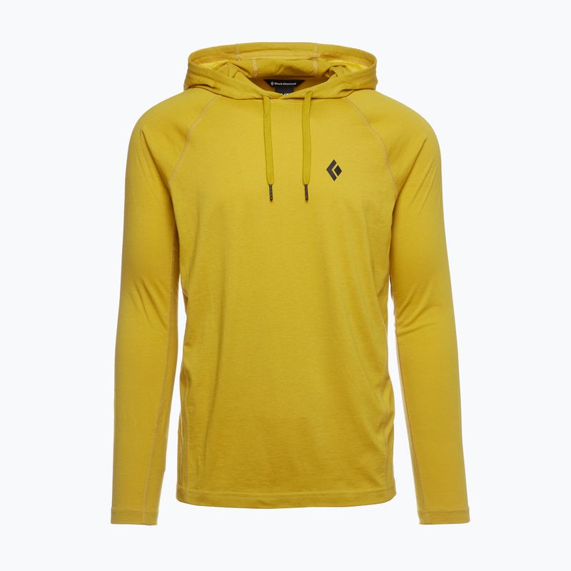 Bluză de trekking pentru bărbați Black Diamond Crag Hoody galbenă AP7520007006