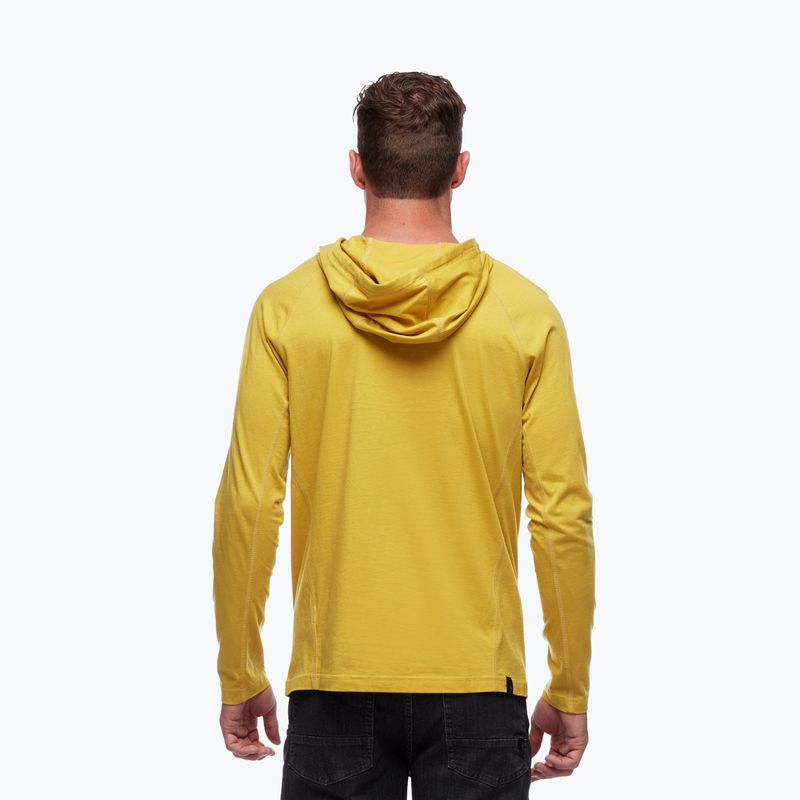 Bluză de trekking pentru bărbați Black Diamond Crag Hoody galbenă AP7520007006 3
