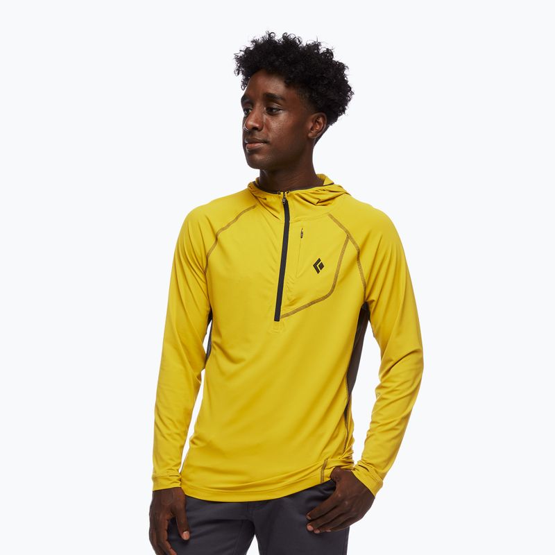 Bluză de trekking pentru bărbați Black Diamond Alpenglow Pro Hoody galbenă AP7520827006 2