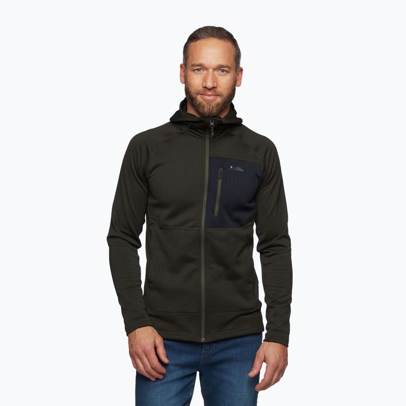 Bluză de trekking pentru bărbați Black Diamond Factor Hoody cypress