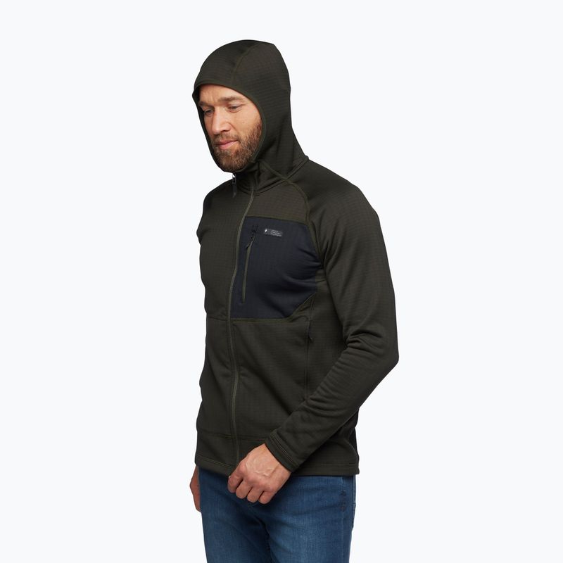 Bluză de trekking pentru bărbați Black Diamond Factor Hoody cypress 5