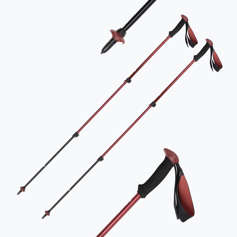 Bețe de trekking Black Diamond Trail Back Trek roșii BD1125486003 7