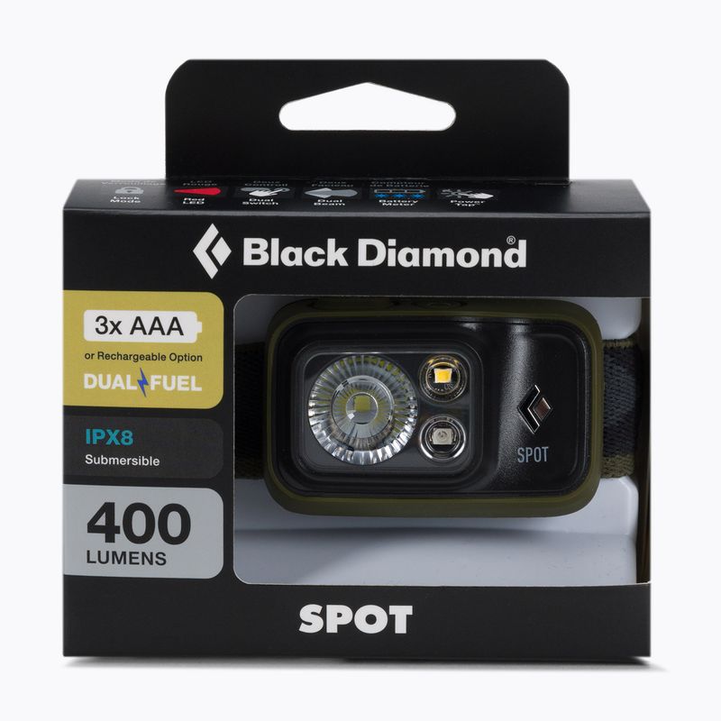 Black Diamond Spot 400 lanternă frontală verde BD6206723002ALL1 2