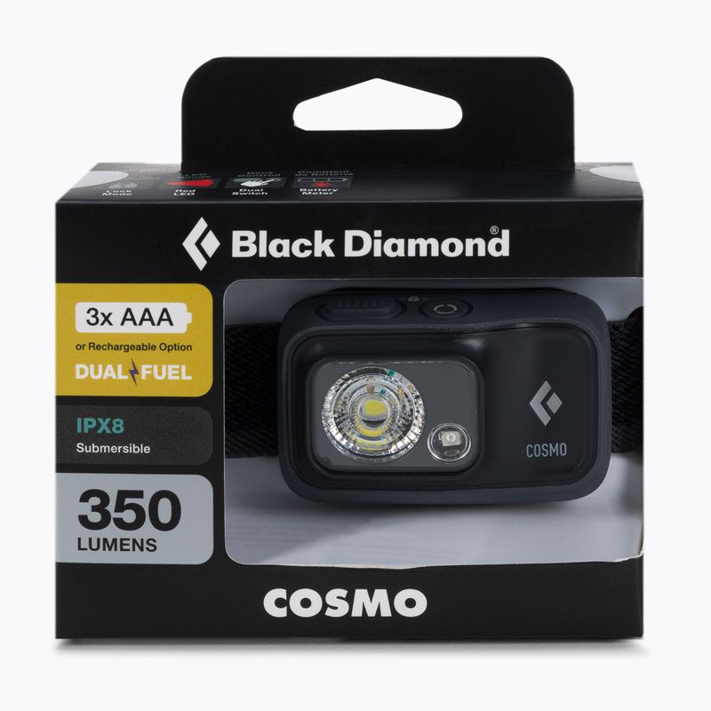 Black Diamond Cosmo 350 lanternă frontală gri BD6206730004ALL1 2